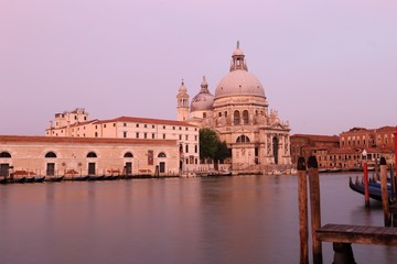 Basilica di Santa Maria della Salute on the giudecca Canal in Venice in Italy