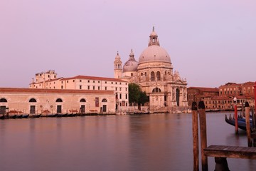 Fototapeta premium Basilica di Santa Maria della Salute on the giudecca Canal in Venice in Italy