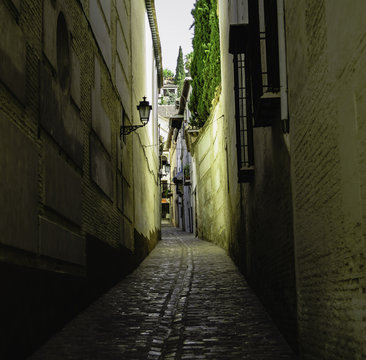 Narrow Street In Granada