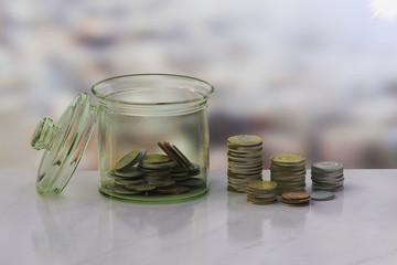 3D rendering, The concept of coin collectors in bottles money