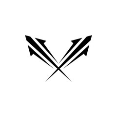 Arrow sign icon template