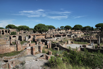 Fototapeta na wymiar Ostia Antica ancient Roman town