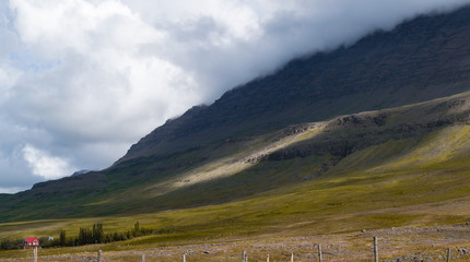 low clouds down the valley