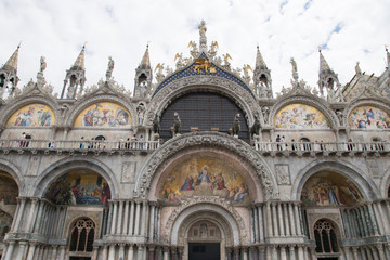 Fototapeta na wymiar The Patriarchal Cathedral Basilica of Saint Mark at the Piazza San Marco in Venice, Italy