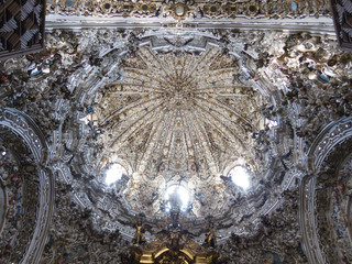 Baroque cupola in San Mateo church, Lucena; Andalusia, Spain