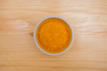 fried noodle with chicken meat and egg, Thai food, Chinese food