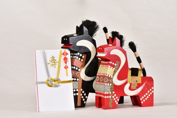 八幡駒と祝儀袋