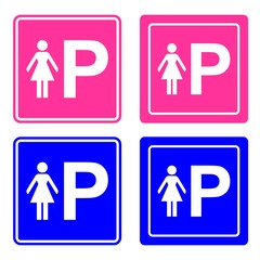 Lady car parking