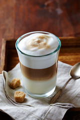 Glass of Latte Macchiato