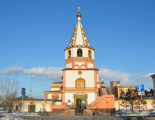 Колокольня Богоявленского собора весной