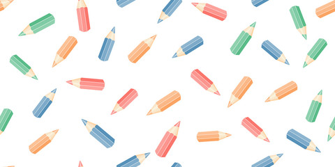 multicolored pencils on white