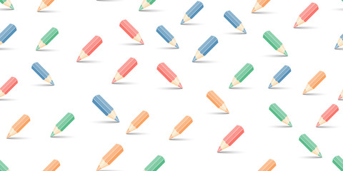 multicolored pencils on white