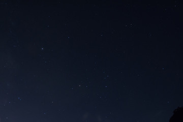 Starry sky shining in the night sky