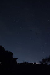 夜空に輝く星