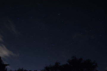 夜空に輝く星