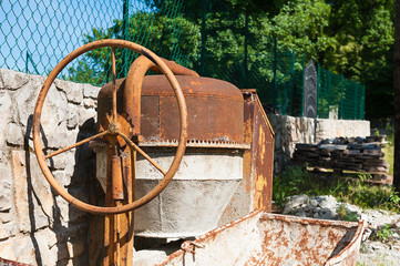 Portable concrete mixer