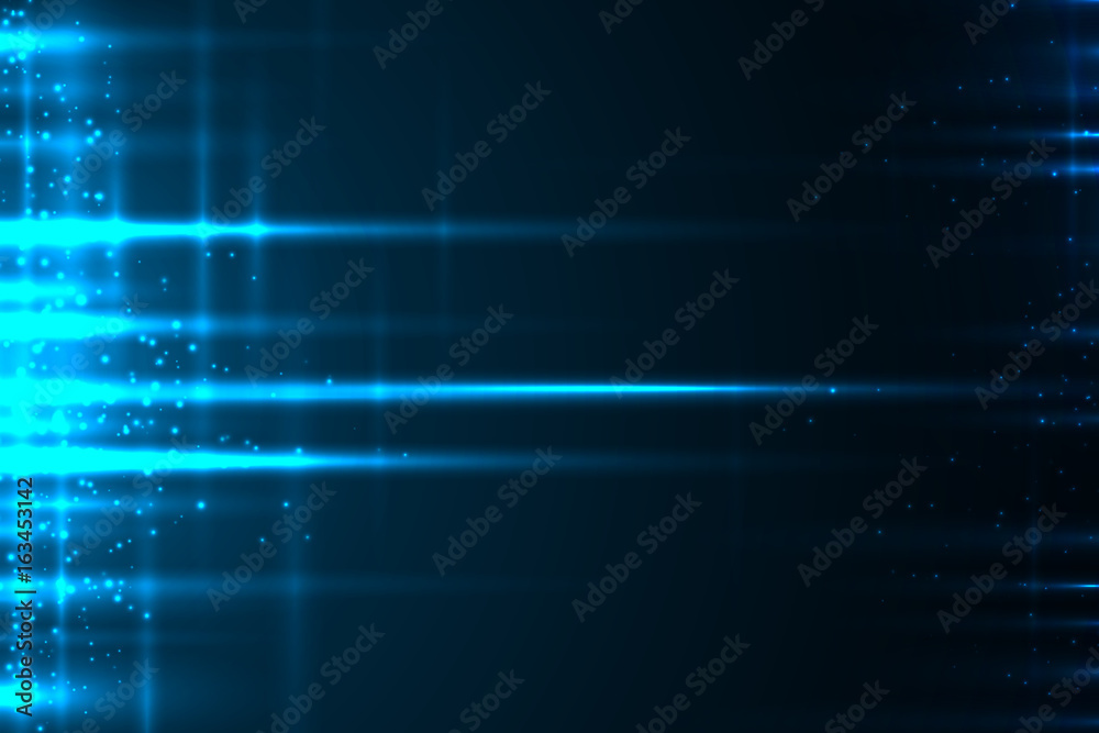 Canvas Prints glow light motion vector abstract blue background.