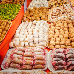 Various Sicilian almond biscuits.
