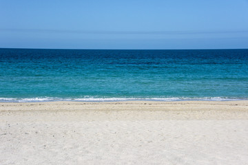 Fototapeta na wymiar Beach of Sir Bani Yas Island