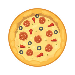 popular pizza. Italian cook and pizzas delivery.