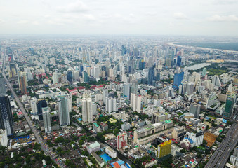 Bangkok aerial view from the drone