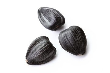 sunflower seeds isolated white background