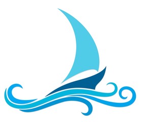 Sailing vessel with a wave.  © designer_an