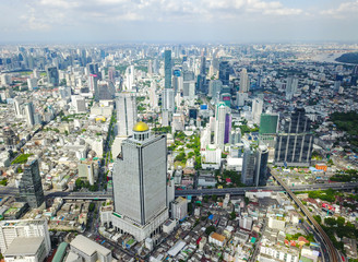 Bangkok aerial view from the drone