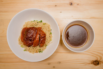 noodle with roasted duck, Thai food, Chinese food