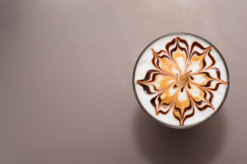 man holding pitcher. Barista prepares coffee