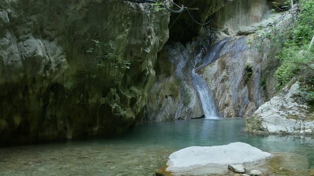 Beautiful fresh water waterfall.