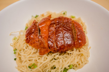 noodle with roasted duck, Thai food, Chinese food