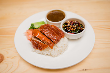 roasted duck with rice, Thai food, Chinese food