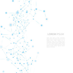 Obraz premium Molecule structure vector background