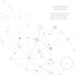 Molecule structure vector background