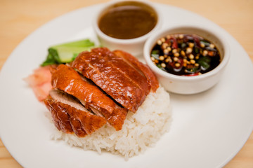 roasted duck with rice, Thai food, Chinese food