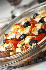 Gegrillter griechischer Feta-Käse