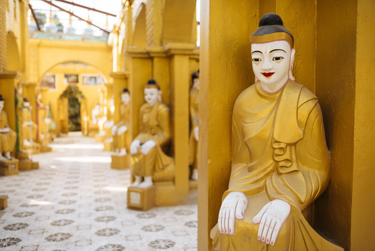 Buddhist Temple, Amarapura, Mandalay, Mandalay Region