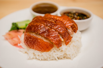 roasted duck with rice, Thai food, Chinese food