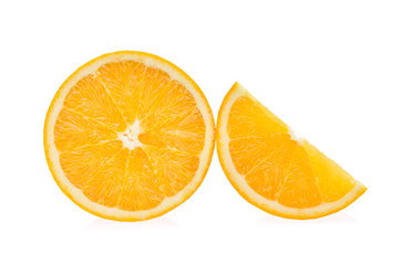 Orange fruit isolated on white background