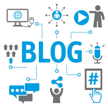 Blogging - social media icons