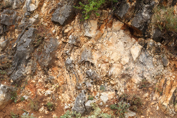 Brown rock surface