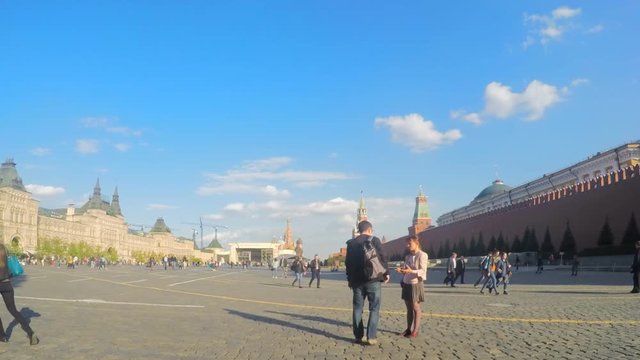 Red Square on a day timelapse