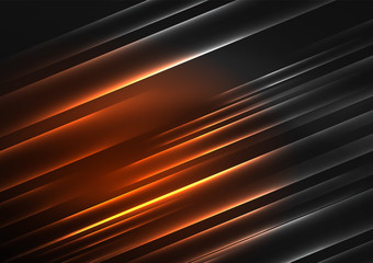 Glowing futuristic lines