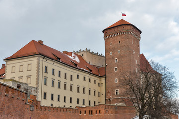 Obraz premium Wawel Royal castle Senator tower in Krakow, Poland.