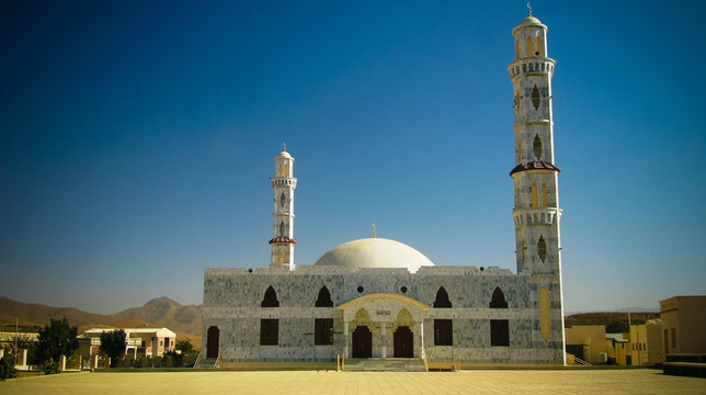 Exterior view of Assehaba Mosque at Keren, Eritrea