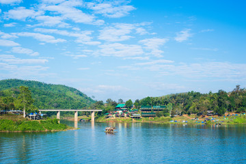 Obraz premium Camping near the river