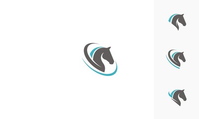 Horse, process, company, strategy, emblem symbol icon vector logo - 163465954
