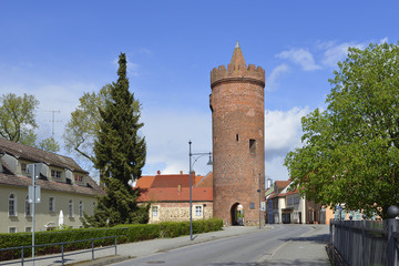 Luckauer Torturm (Dicker Turm) in Beeskow.