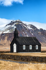 Black Church of Budir in Iceland